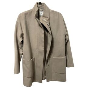 Old Navy beige Trench Coat with High Collar and Mid-Length Design
